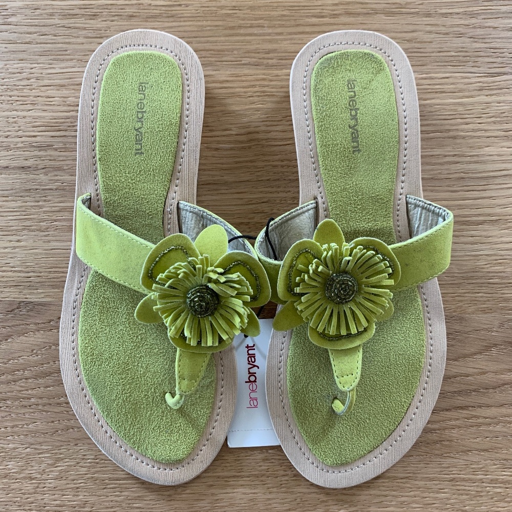 Lane Bryant Suede Sandals Size 10 W
